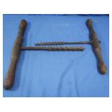 2 Vintage Hand Drills/Bits