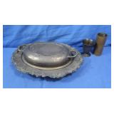 Crosby Silverplated Covered Dish,Plated Cup,Brass