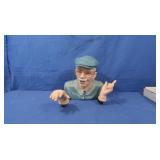 Vintage Ceramic Head Figurine