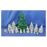 Ceramic Painted Pine Trees