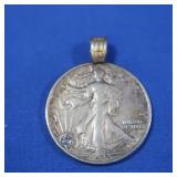 1943 Gold Plated Walking Liberty Half Dollar made