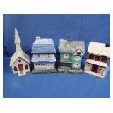 Ceramic Christmas Village Houses