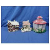 Ceramic Christmas Village Houses