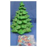 Vintage Ceramic Tree w/Light Inserts