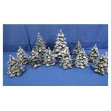 Ceramic Painted Pine Trees