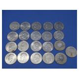 21 Eisenhower Dollars-asst
