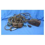 Vintage Pulleys w/Rope