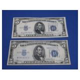 $5-1934 Blue Seal, 1934-D Blue Seal