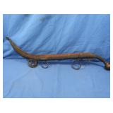 Vintage Wooden Ox Hame w/Iron Hardware & Tote