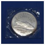 2003 Spirit of Columia Shuttle 1 Troy oz. .999