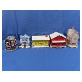 Ceramic Christmas Village Houses