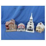 Ceramic Christmas Village Houses