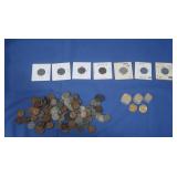 Gold Plated Coins,68 Steel Pennies, 40 Wheat