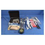 Many Sabre Saw Blades,some NIP&Tape measure