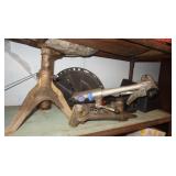 Antique Heavy Duty Jack Stand,Bench Mount Repair