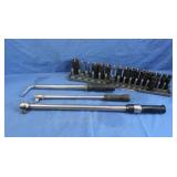 .50" Drive w/Breaking Bar&16 Deep Impact Sockets