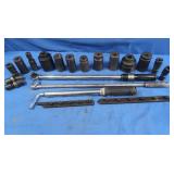 .50" Drive w/24" Ratchet&Deep 6 Pt. Sockets
