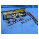 20 Pc. .25" Dr. Socket Set&.25" SNAP-ON Ratchets