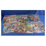 11 Vintage Marvel Comoic Magazines, Fair-Exc