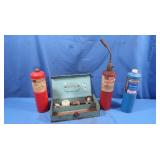 3 Propane Torch Tanks, 1 Full, 1 Partial, 1