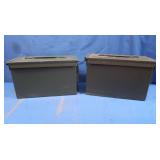 2 Military Metal Ammo Cans,Exc.Cond
