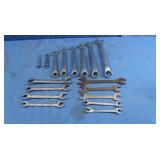 Open Ended Wrenches of Various Sizes, mixed