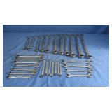 Lot of Metric Craftsman open ended wrenches, most