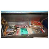 Metal Box w/Misc Catalogs,Newspapers&more