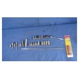 1/4"Drive Socket Wrench,Ext.&Sockets-some