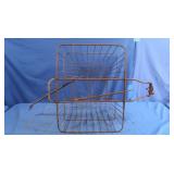 Antique 2 Basket Bike Side Racks