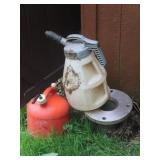 Sm. 2 gal Gas Can,Lg Watering Jug&Scrap
