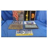 Various License Plates, 9 in Total