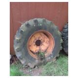 Lg Denmin Tractor Tire on Rim