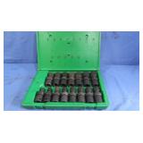 S&K Metric Drive 6 Point Swivel Impact Socket Set