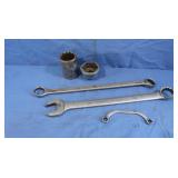 2 Proto Combo Wrenches,Proto Half-Moon Wrench&2