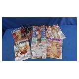 8 High Interest Playboy Magazines incl March 1999