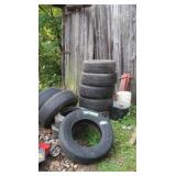 10 Used Tires,Various Sizes&Tread Depths