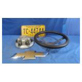 Steering Wheel,Chevy Hub Cap Cover,License