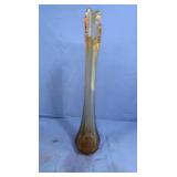 Vintage L.E. Smith Amber Swung Vase