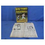 1960 Big Time Baseball Magazine(fair cond),1979