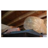 Small Amount of Fiberglass Insulation