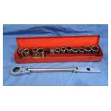 Set of Metric Ratchets&Flex Head Ratchet