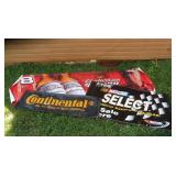 3 Advertising Banners-1 Budewiser #8 Earnhardt