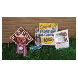 Multiple Metal Signs-LaBatts Blue-17x27",Ford