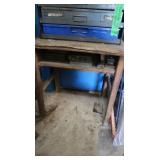 small wooden Table w/Hardware-24x24x18"