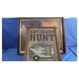 26x36" Picture Frame & 19x30.5" Camper Picture
