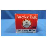 1 Box of 500 American Eagle .22 LR Shells