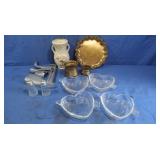 Heart Shaped Cupid Dishes,Salt & Pepper