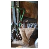 Vintage Log Tongs,Metal Poles&more