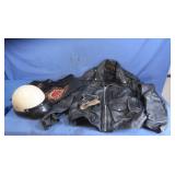 M&M Leather Jacket,Motorcycle Helmet&more